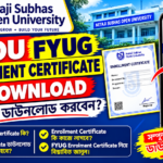 NSOU FYUG ENROLLMENT CERTIFICATE DOWNLOAD LINK