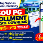 NSOU PG ENROLLEMNT CERTIFICATE DOWNLOAD LINK